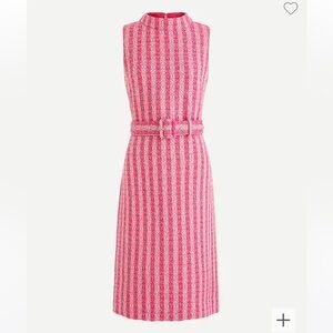 J.Crew mockneck sheath dress in disco tweed, size 6